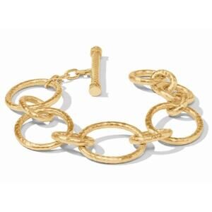 Julie Vos 24K Gold Plated Catalina Light Link Bracelet Adjustable